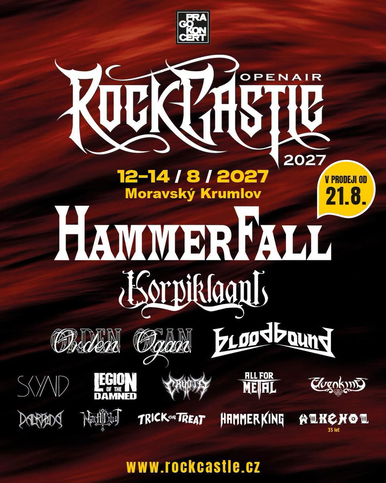 We are coming back to CZECH REPUBLIC 🇨🇿 next year!
See you in 2027 at @rockcastle.cz ! 

#elvenking #rockcastle #czechrepublic #metal